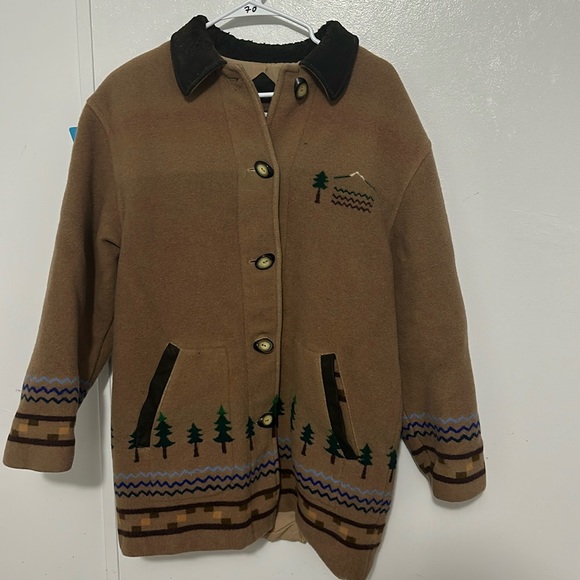 Vintage Pendlenton blanket jacket made in usa large - Picture 1 of 3